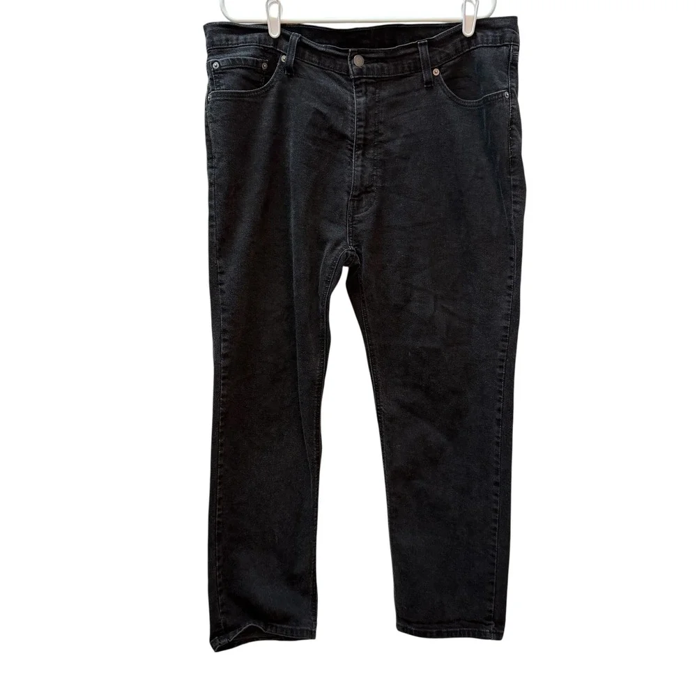 Levis 541 Athletic Taper Mens Black Denim Jeans W40 L30‎ 18181-0422
